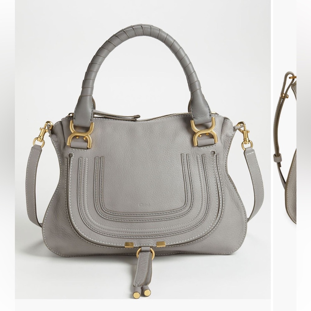 Chloé Medium Marcie Calfskin Leather Satchel